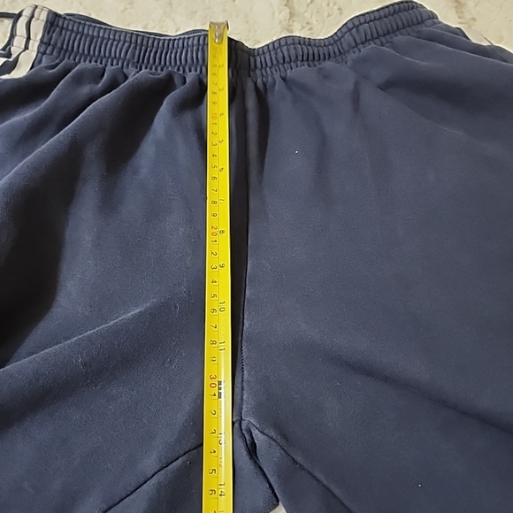 Adidas Sweatpants Mens XL Navy Blue 3 Stripes Lounge Joggers Pockets Fleece. - Picture 8 of 8